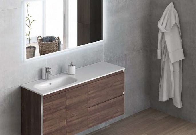 Baño con tirador incorporado